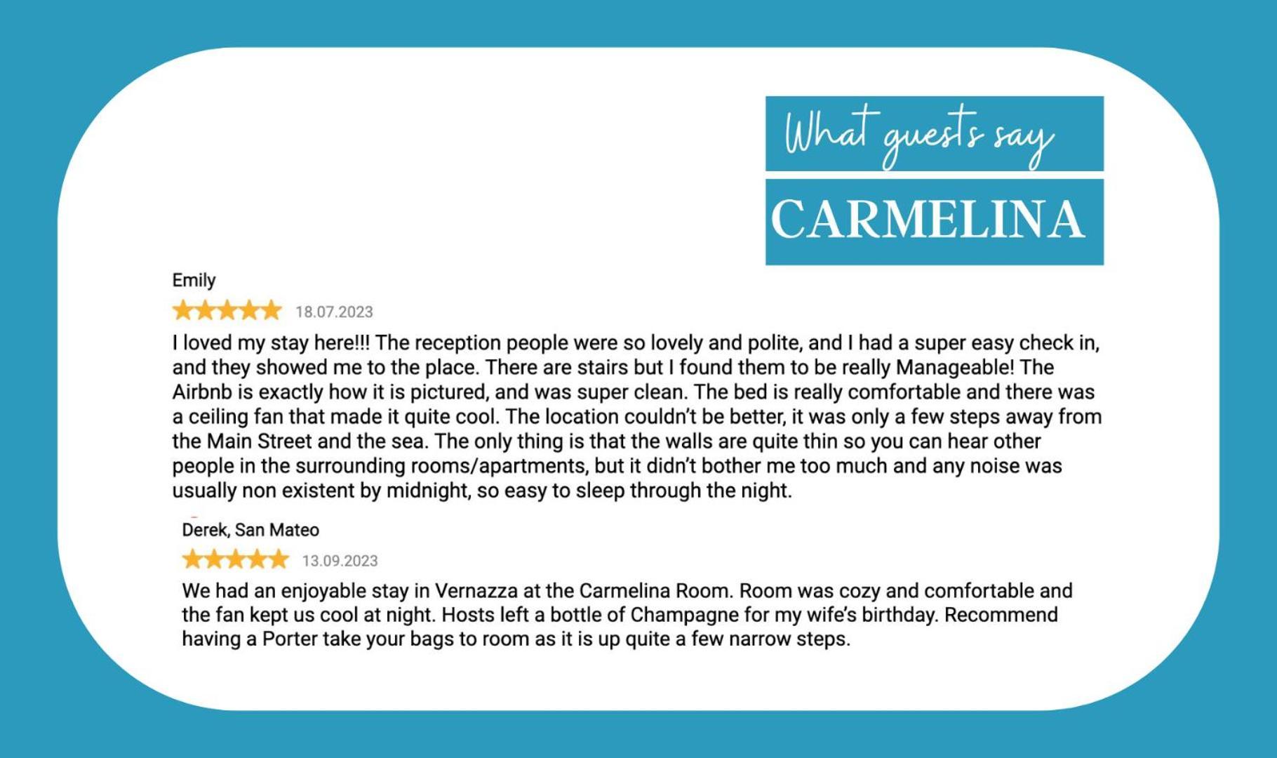 Carmelina Room 韦尔纳扎 外观 照片